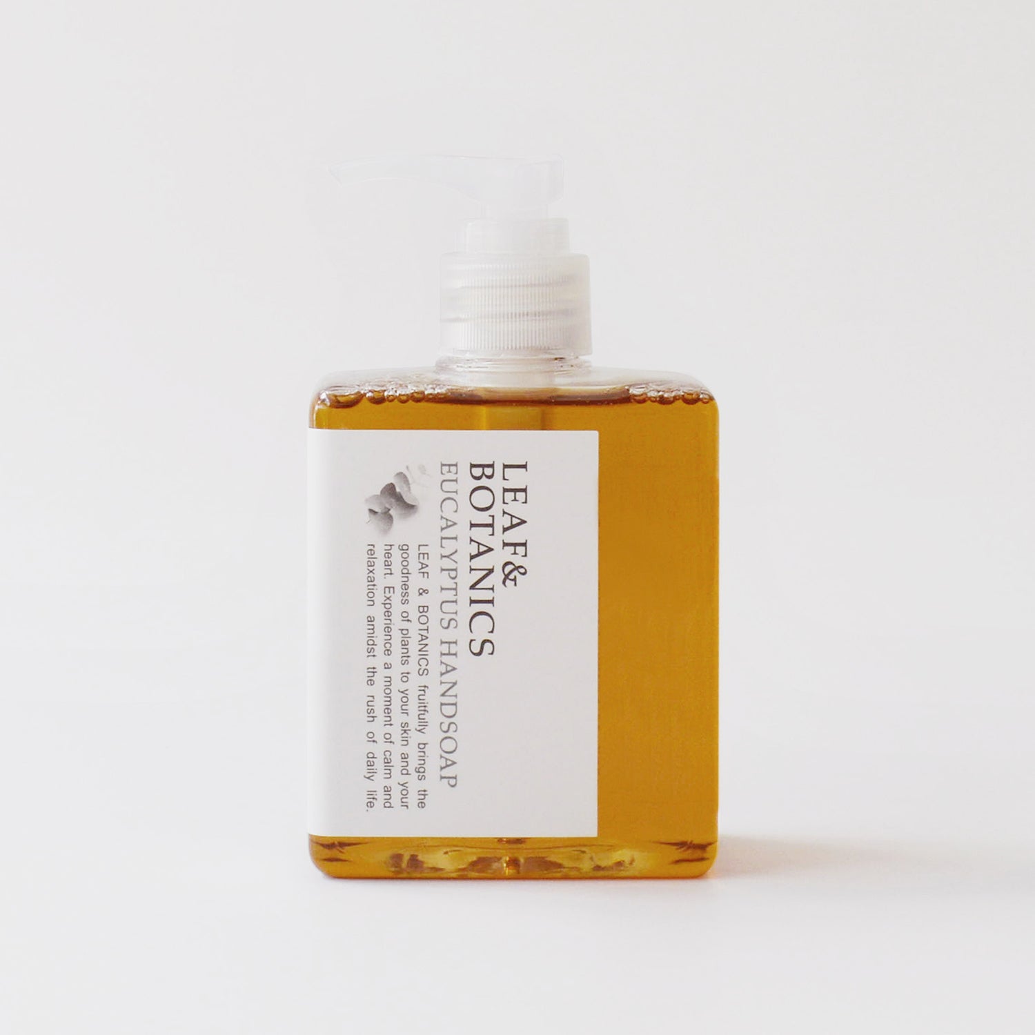 アメニティ検討用】LEAF＆BOTANICS ハンドソープ ユーカリ | 松山油脂