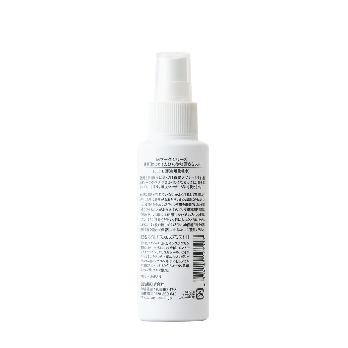 Japanese mint cool scalp mist