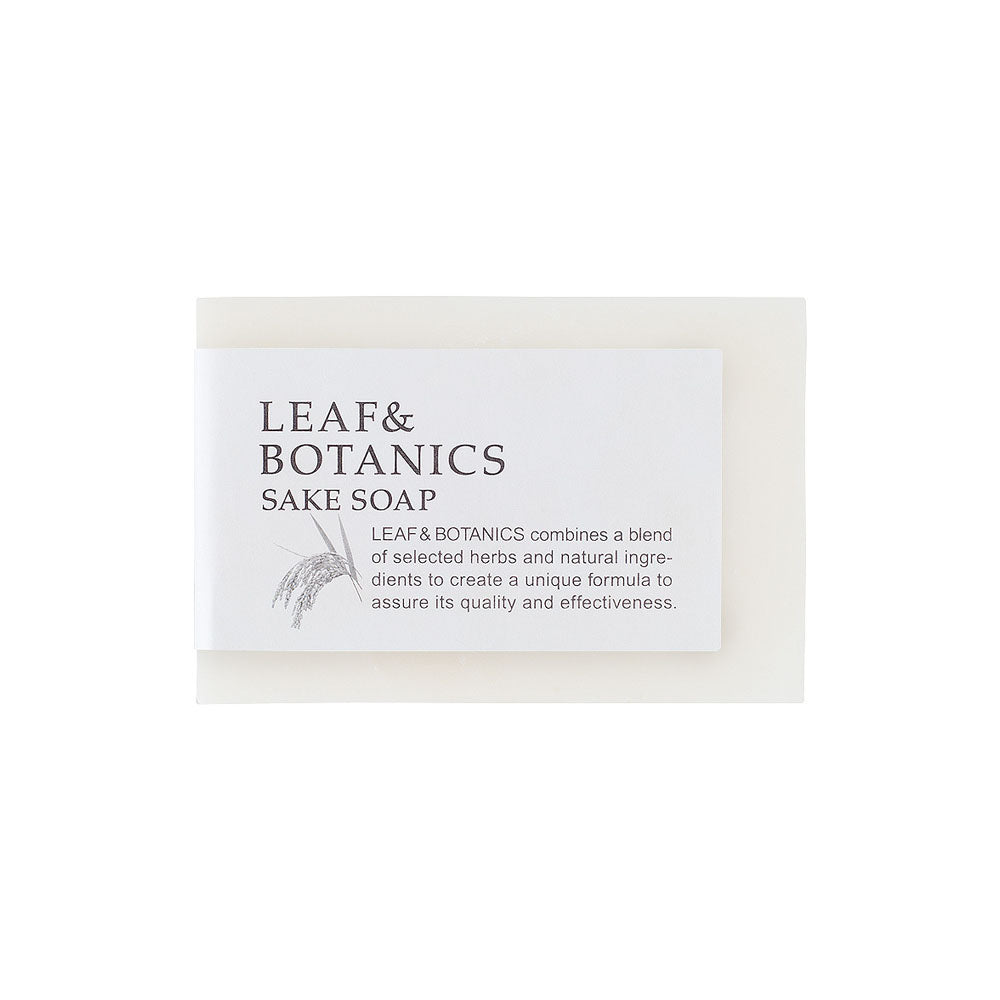 アメニティ検討用】LEAF＆BOTANICS マザーソープ 純米酒 | 松山油脂
